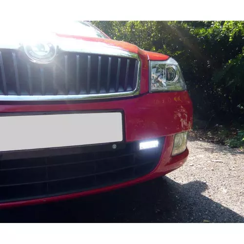 Montáž DRL svetiel na Škoda Octavia 2 Facelift