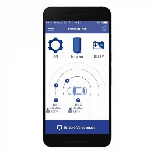 Použitie Bluetooth imobilizéru Pandora IMMO