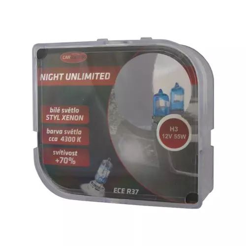 H3 autožiarovky 55W+70% Night unlimited 4300K