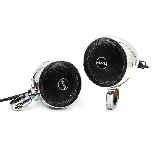 Chrómové repro na motorku,štvorkolku a skúter s MP3, USB, AUX, BLUETOOTH