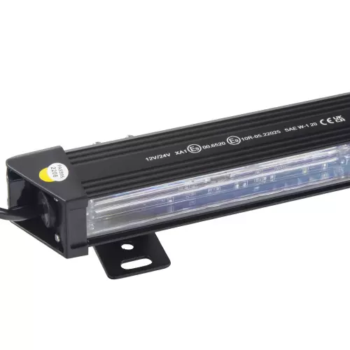 Homologizácia 12/24V oranžovej  54W LED aleje ECER