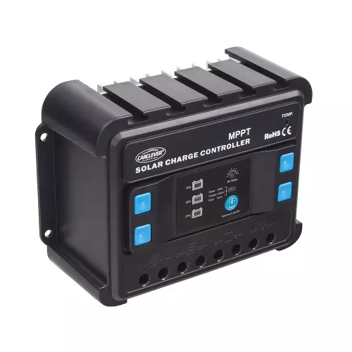 Predný panel MPPT solárneho regulátora nabíjania 12V/24V, 20A