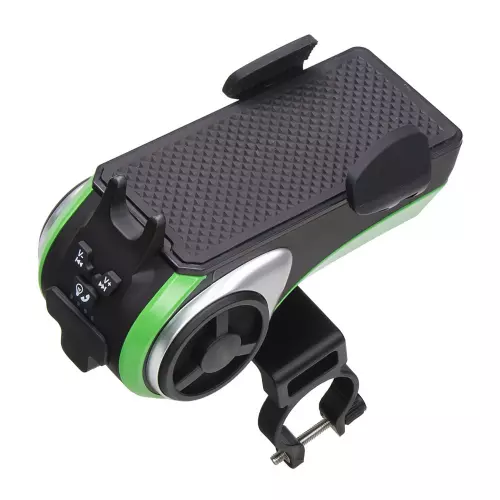 Uchytenie multifunkčného držiaka telefónu na bicykel so zvukovým systémom, BT, USB, SD, AUX