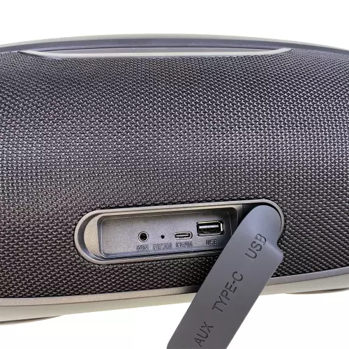 Pripojenie vodeodolného prenosného Bluetooth reproduktora s USB, AUX, MIC, RGB podsvietením