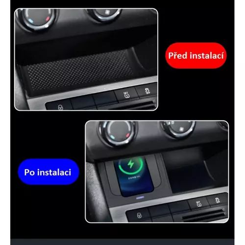 Použitie Qi bezdrôtovej nabíjačky telefónov pre Škoda Octavia 3