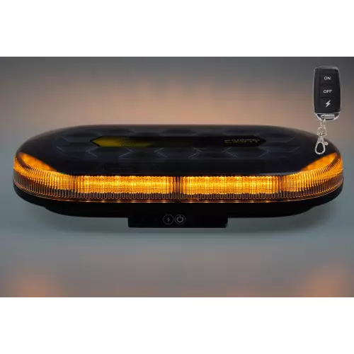 AKU LED rampa oranžová, 48xLED, magnet, 328mm, ECE R65 R10