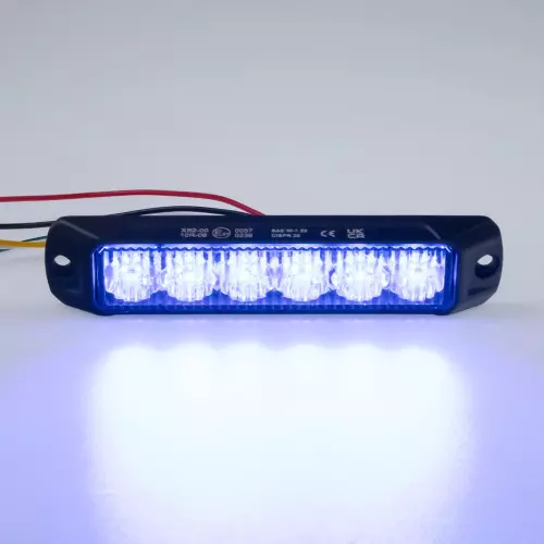 PROFI výstražné LED svetlo vonkajšie, modré, 12-24V, ECE R65