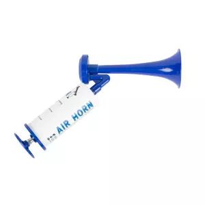 Vzduchová fanfára / klaksón s ručnou pumpou - Air Horn Blue
