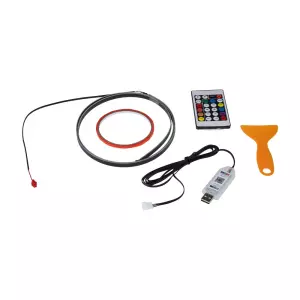 LED ambientné osvetlenie RGB do USB - Bluetooth / diaľkový ovládač (1,1m)