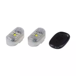 LED výstražné svetlo na motocykel - 2x AKU svetlo