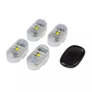 LED výstražné svetlo na motocykel - 4x AKU svetlo